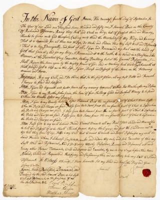 Probated will of Samuel Prier, 1751