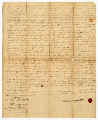 Probated will of Peter Monfoort, 1751