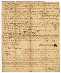 Probated will of Daniel Brenster, 1752