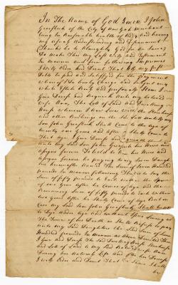 Probated will of John Groesbeek, 1752