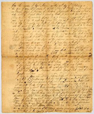 Probated will of Wilkie Dodge, 1752