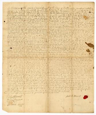 Probated will of Josiah Howell, 1752