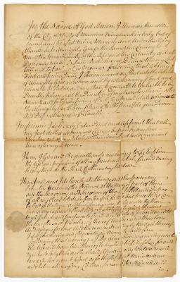 Probated will of Thomas Handlin, 1752