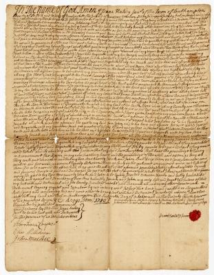 Probated will of Isaac Halsey Jr., 1752