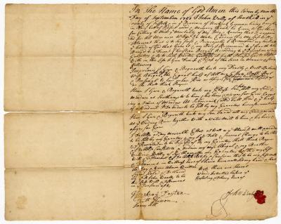Probated will of John Wooley, 1751