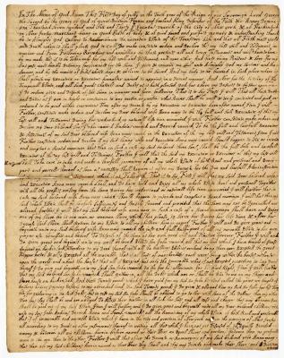 Probated will of Jacobus Varick, 1751