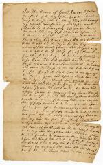 Probated will of John Groesbeek, 1752