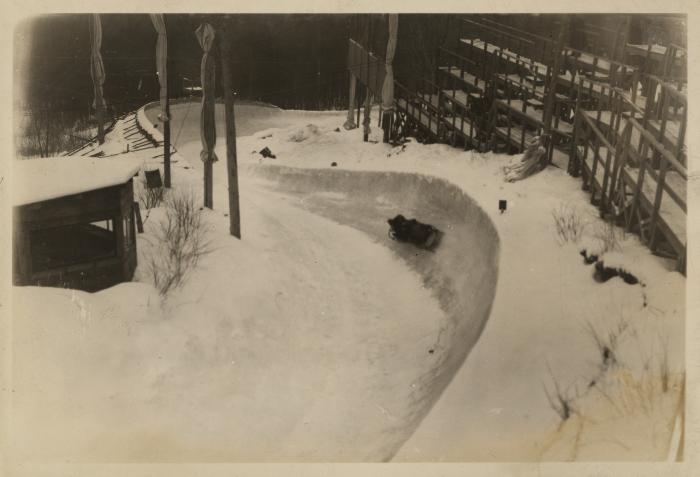 The Mt. Van Hoevenberg Olympic Bobseld Run at Lake Placid, N.Y.