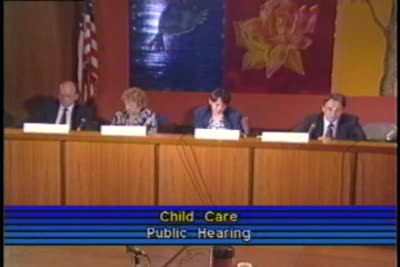 Child Care Public Hearing, 1991