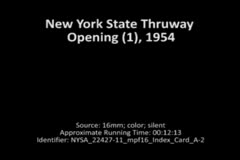 New York State Thruway Opening (1), 1954