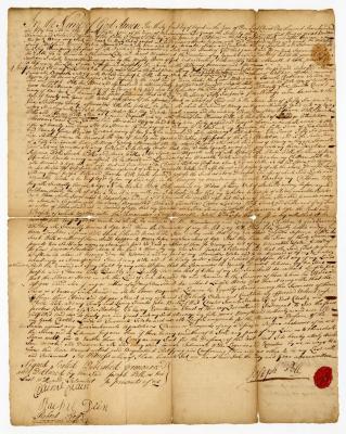 Probated will of Joseph Pell, 1752