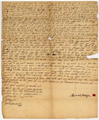 Probated will of Amos Knapp, 1752