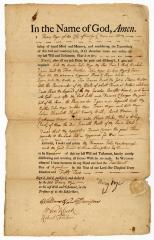 Probated will of Henry Myer, 1752