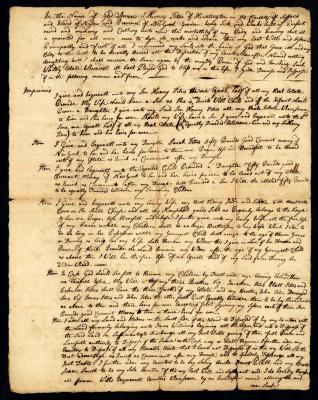 Probated will of Henry Titus, 1752