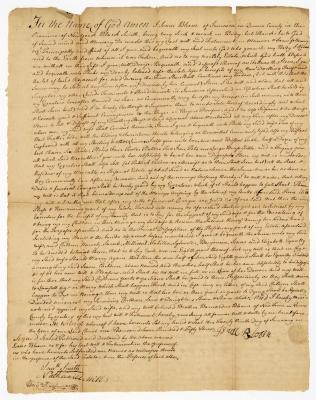 Probated will of Isaac Bloom, 1753