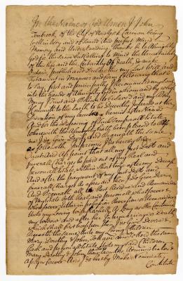 Probated will of John Tenbroeck, 1752