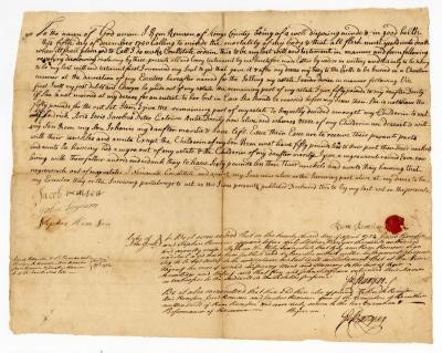 Probated will of Rem Remson, 1752