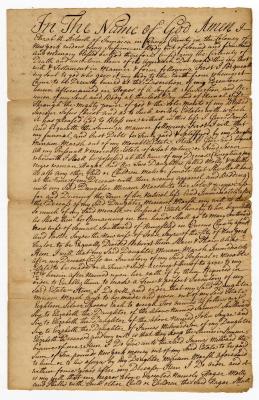 Probated will of Elizabeth Stillwell, 1753
