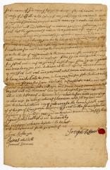 Probated will of Joseph Robinson, 1753