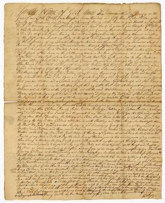 Probated will of Peter Poillon, 1753