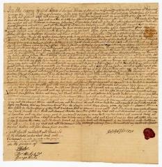 Probated will of Joseph Thorne, 1753