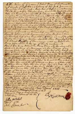 Probated will of Robert Moore, 1753