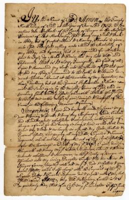 Probated will of Cornelius Van Boskerk, 1753
