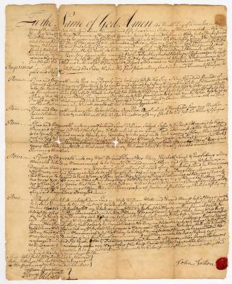 Probated will of John Sutton, 1753