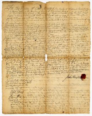 Probated will of John Marston, 1753