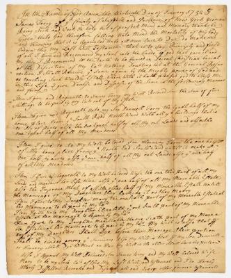 Probated will of James Terry, 1753