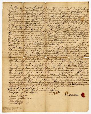 Probated will of Daniel Kissam, 1753
