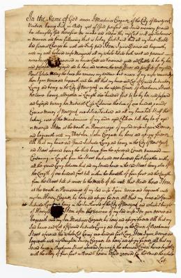 Probated will of Martines Cregier, 1754