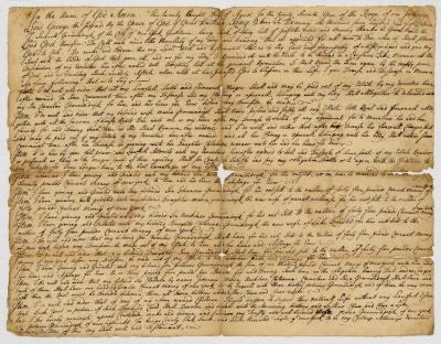 Probated will of Samuel Groenendyk, 1754