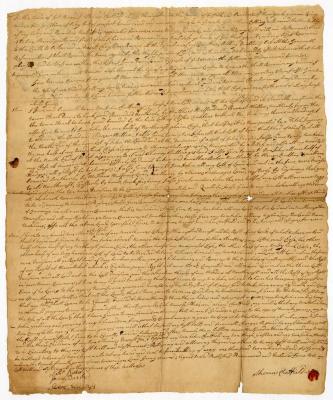 Probated will of Thomas Chatfield, 1754