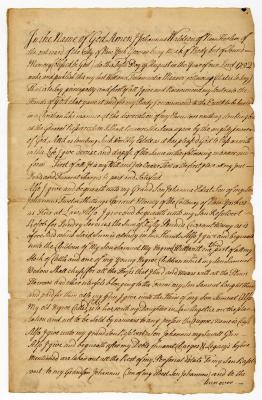 Probated will of Johannis Waldron, 1753