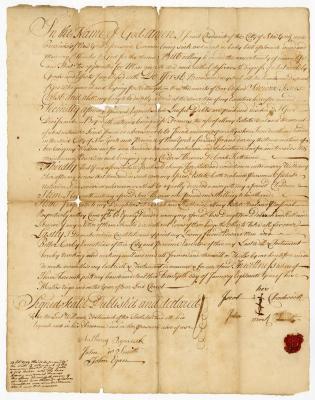 Probated will of Israel Chadwick, 1754