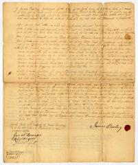 Probated will of James Burling, 1754