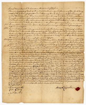 Probated will of Samuel Carpenter, 1754
