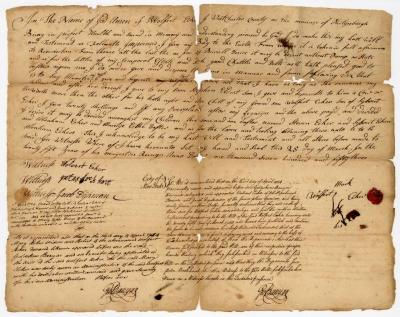 Probated will of Wolfert Acker Sr., 1754