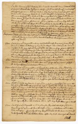 Probated will of Joseph Merritt, 1754