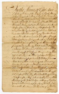 Probated will of Anthony Rutgers, 1754