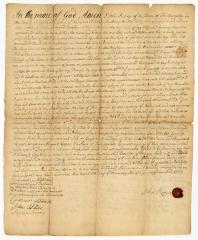 Probated will of John Reeves, 1754