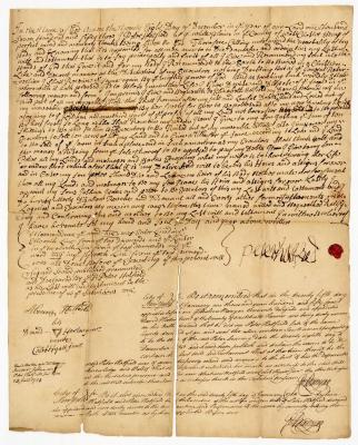 Probated will of Peter Hatfield, 1754
