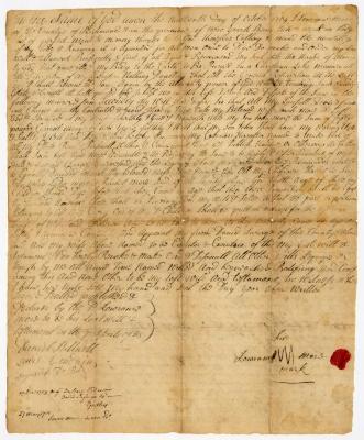 Probated will of Lawrence Moore, 1754