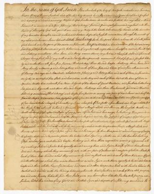 Probated will of Eve Scurlock, 1754