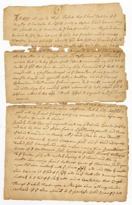 Probated will of Jacob Conckling, 1755