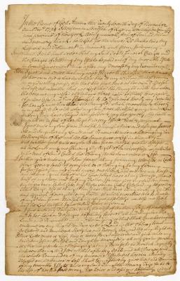 Probated will of Benjamin Birdsell, 1755