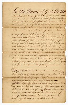 Probated will of Cornelius Beekman, 1755