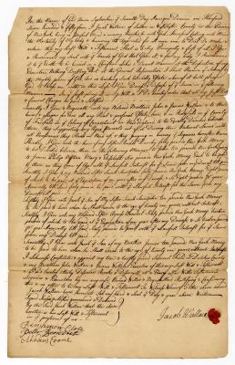 Probated will of Jacob Wallace, 1754