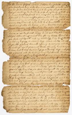 Probated will of Stephen Van Cortlandt, 1754